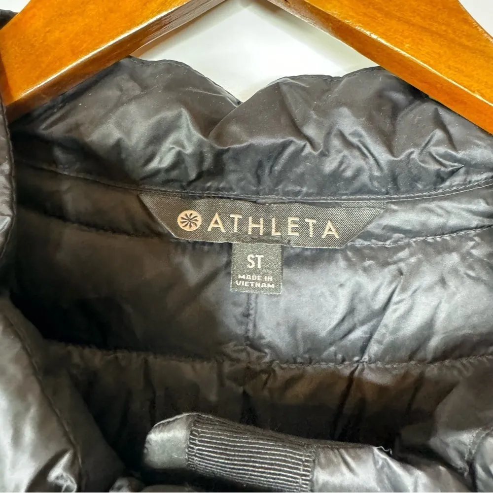 Athleta Downkind Black Goose Down‎ Jacket Size Small Tall - Image 3