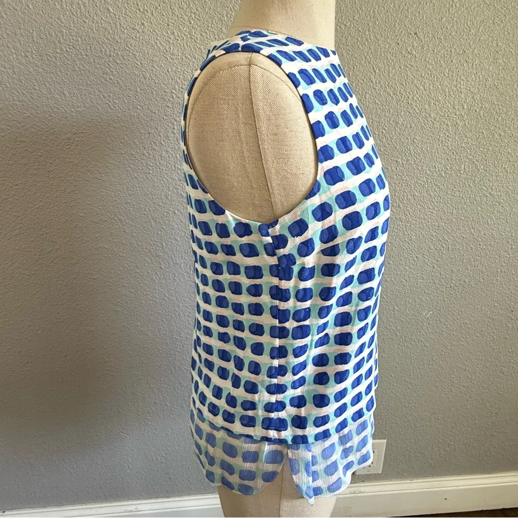 Kate Spade "Island Stamp" Print Double Layer Tank Size Size XS EUC‎ - Image 5