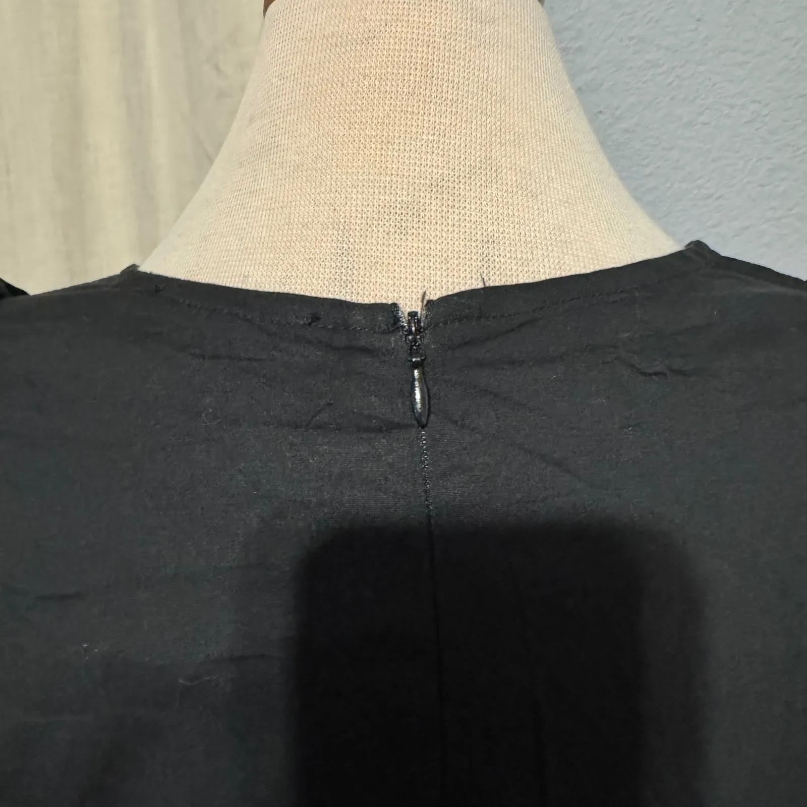 New DREW Black Ruffle Shoulder Long Sleeve Whimsigoth Top Women M Cottagecore - Image 7