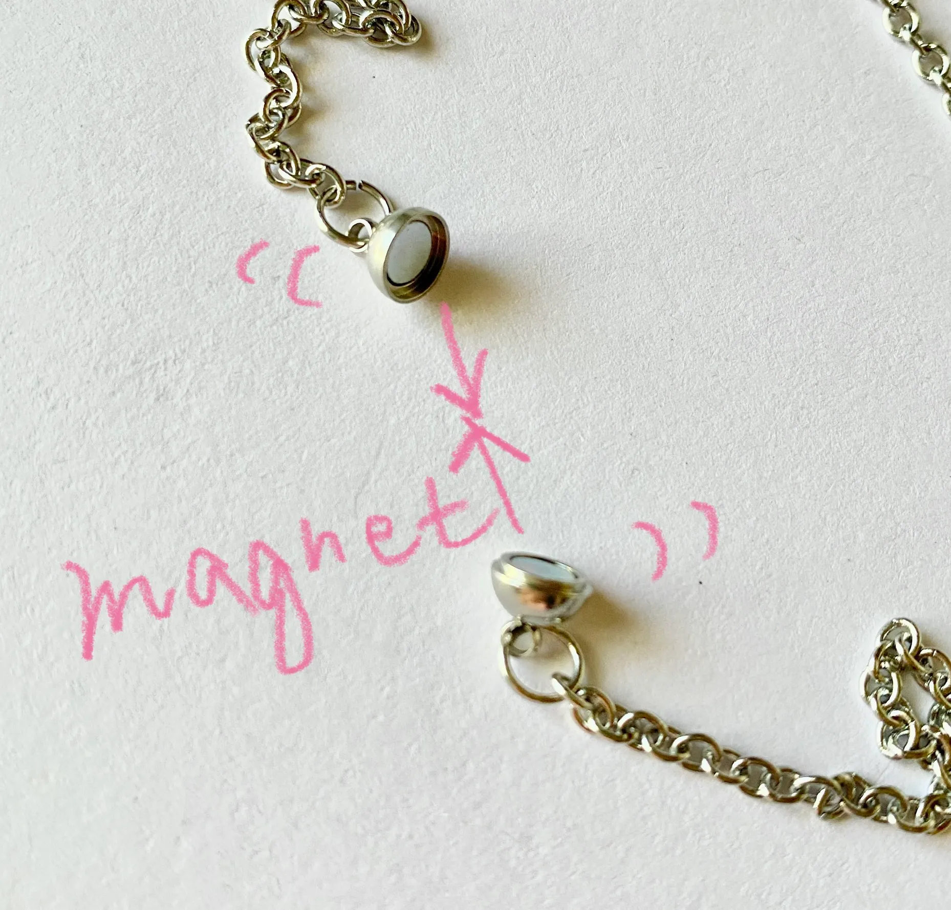 y2k Kawaii grunge style stainless steel chain necklace🎲👼⭐️🌀 - Image 3