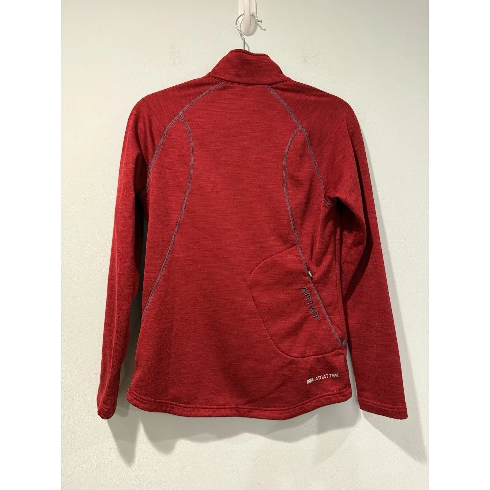 Ariat Jacket Women Small 1/4 Zip Cold Series AriatTek Camping Hiking Gorp Pocket - Image 2