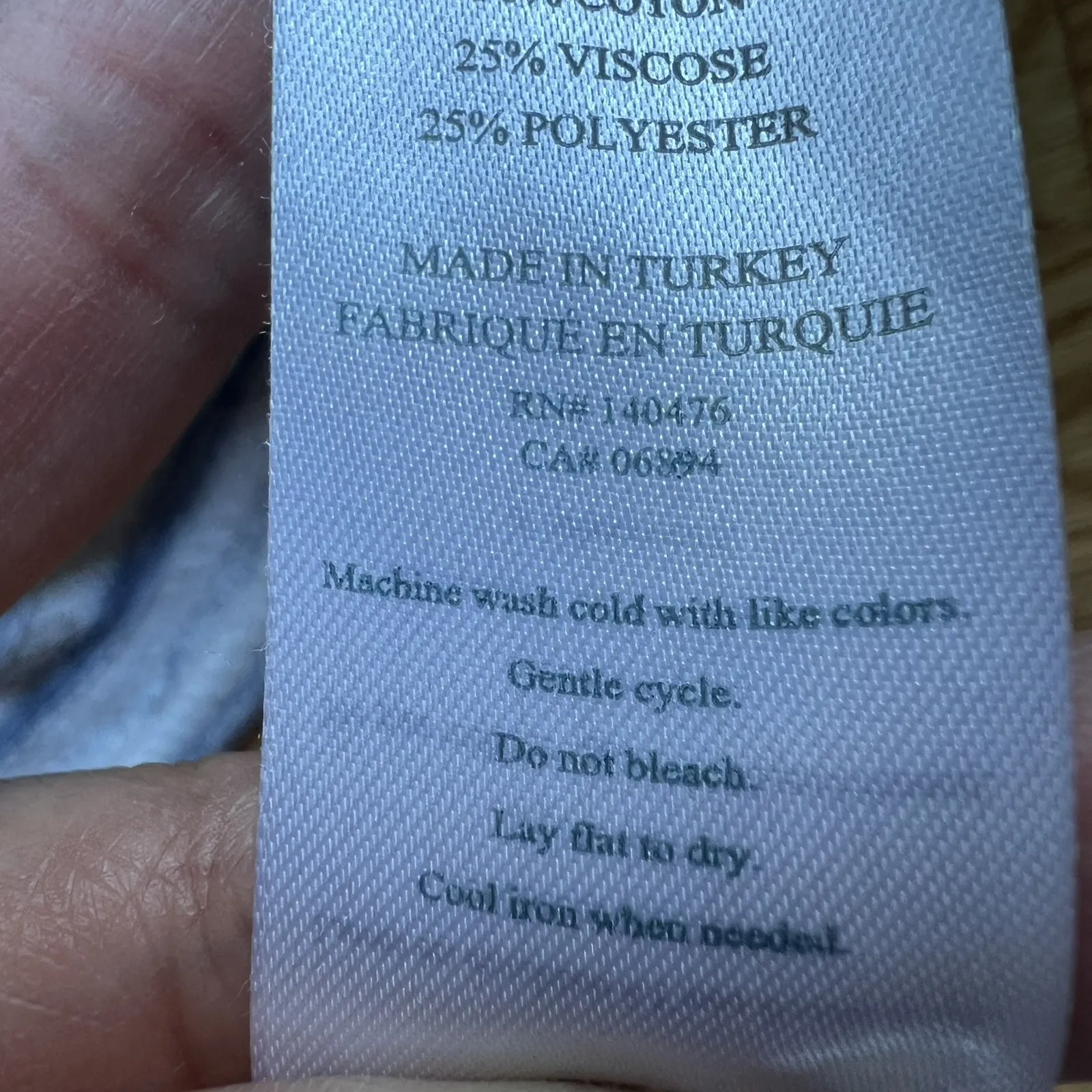 Faherty‎ Striped Hoodie Blue White Pullover Sz Small Lightweight Boho Surf Beach - Image 12