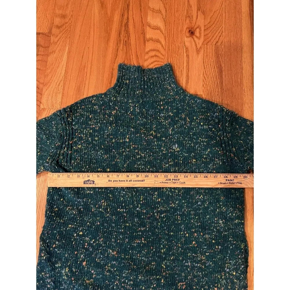 Lou & Grey LOFT Mock Neck Green Oversized Sweater XS Extra Small NWT - Image 7
