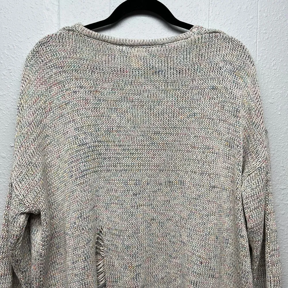 Caslon Distressed Knit Sweater Womens XL Boho Relaxed Contemporary Minimalist - Image 7