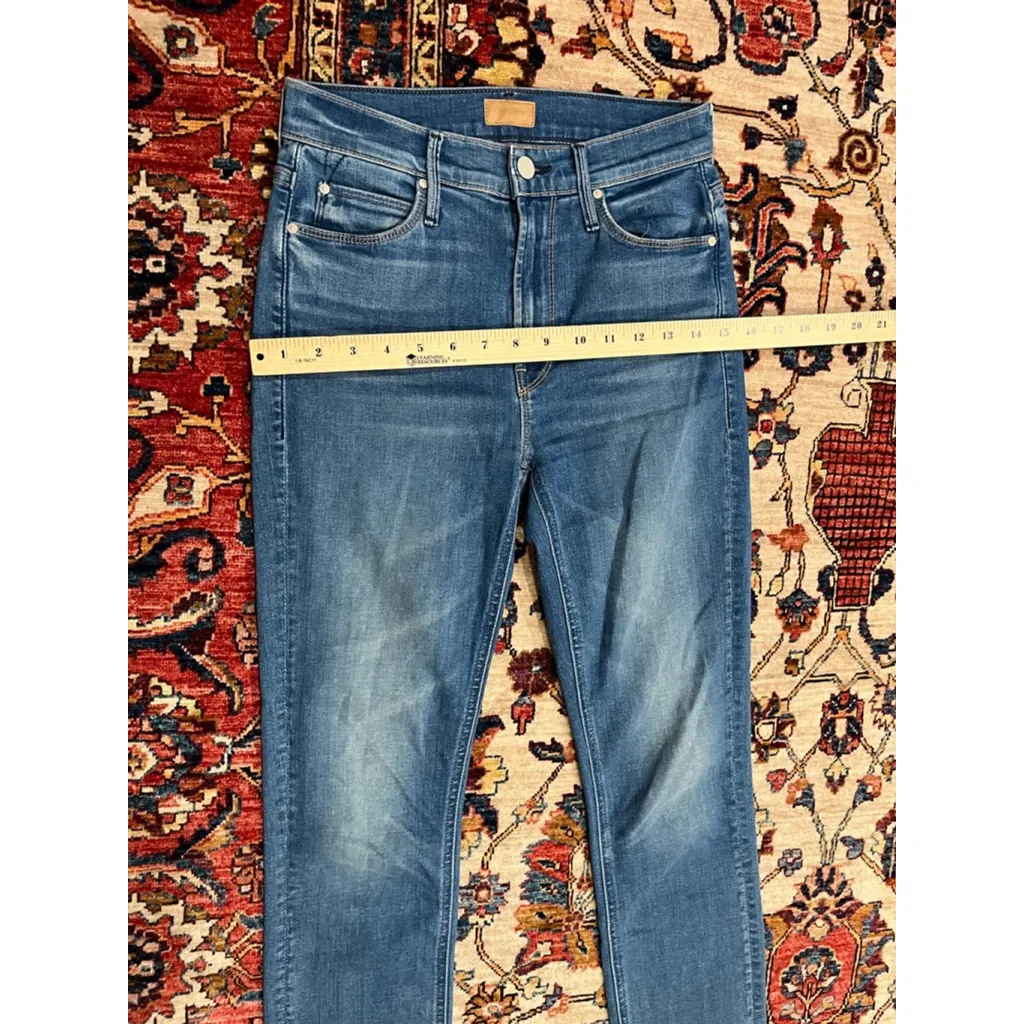 MOTHER Dazzler Straight Leg Ankle Jeans in Birds Of Paradise
Size 25 Blue - Image 3