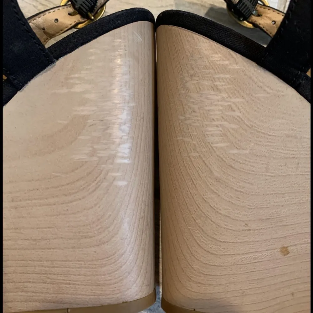 Lucky Brand Black Remy Crochet Lace Wedges - Image 11