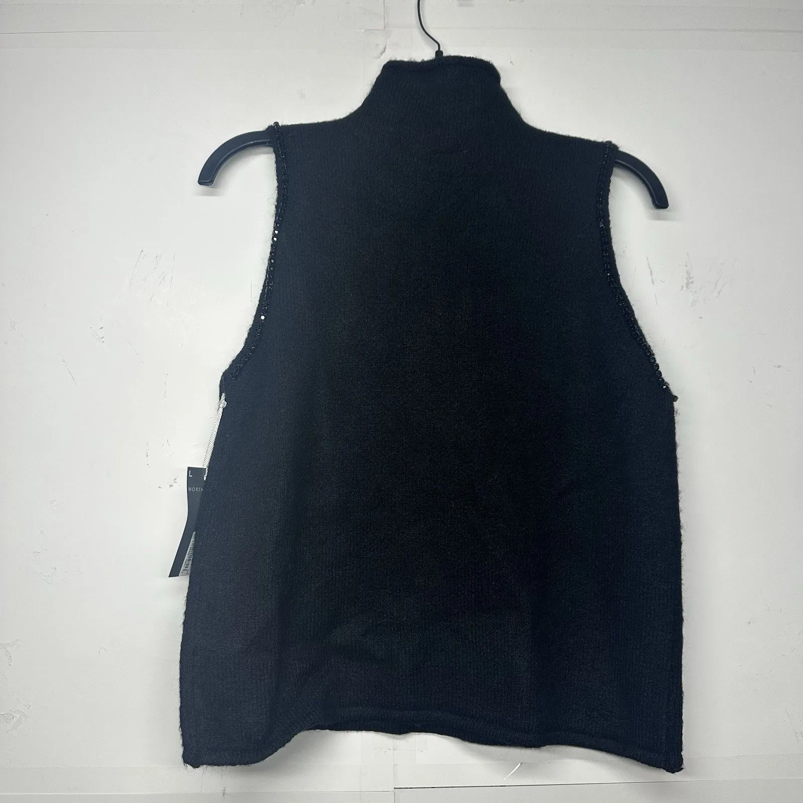 Worthington Woman’s Black Knitted Tank Top Size Large - Image 7