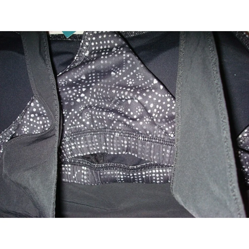 NWT Womens PrAna Yoga Pilates Strappy Top Bra New Sway 2 in 1 L Black Mosaic - Image 5