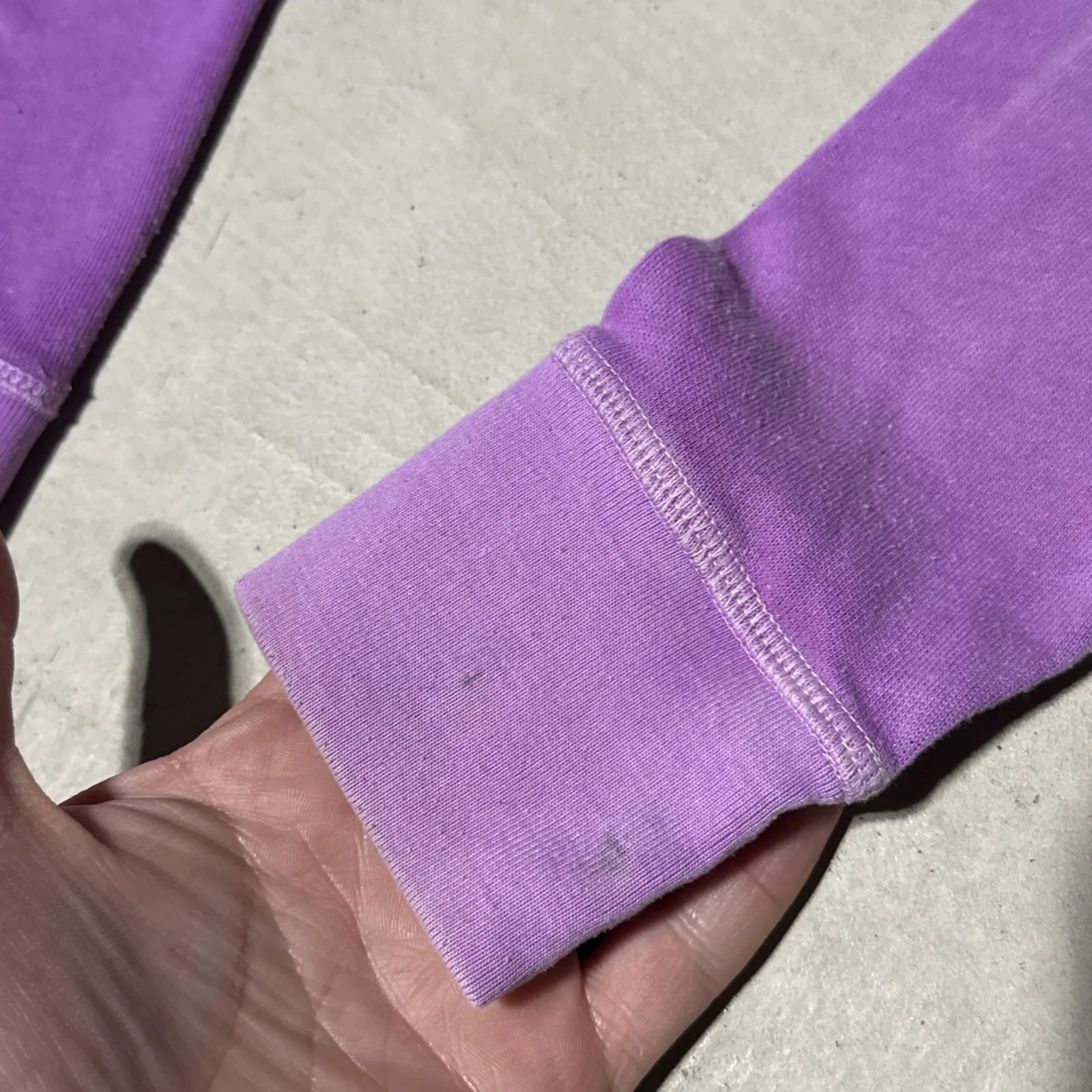 Victoria Secret Womans Vintage PINK Logo Hoodie Size Small Purple Zip Up - Image 9