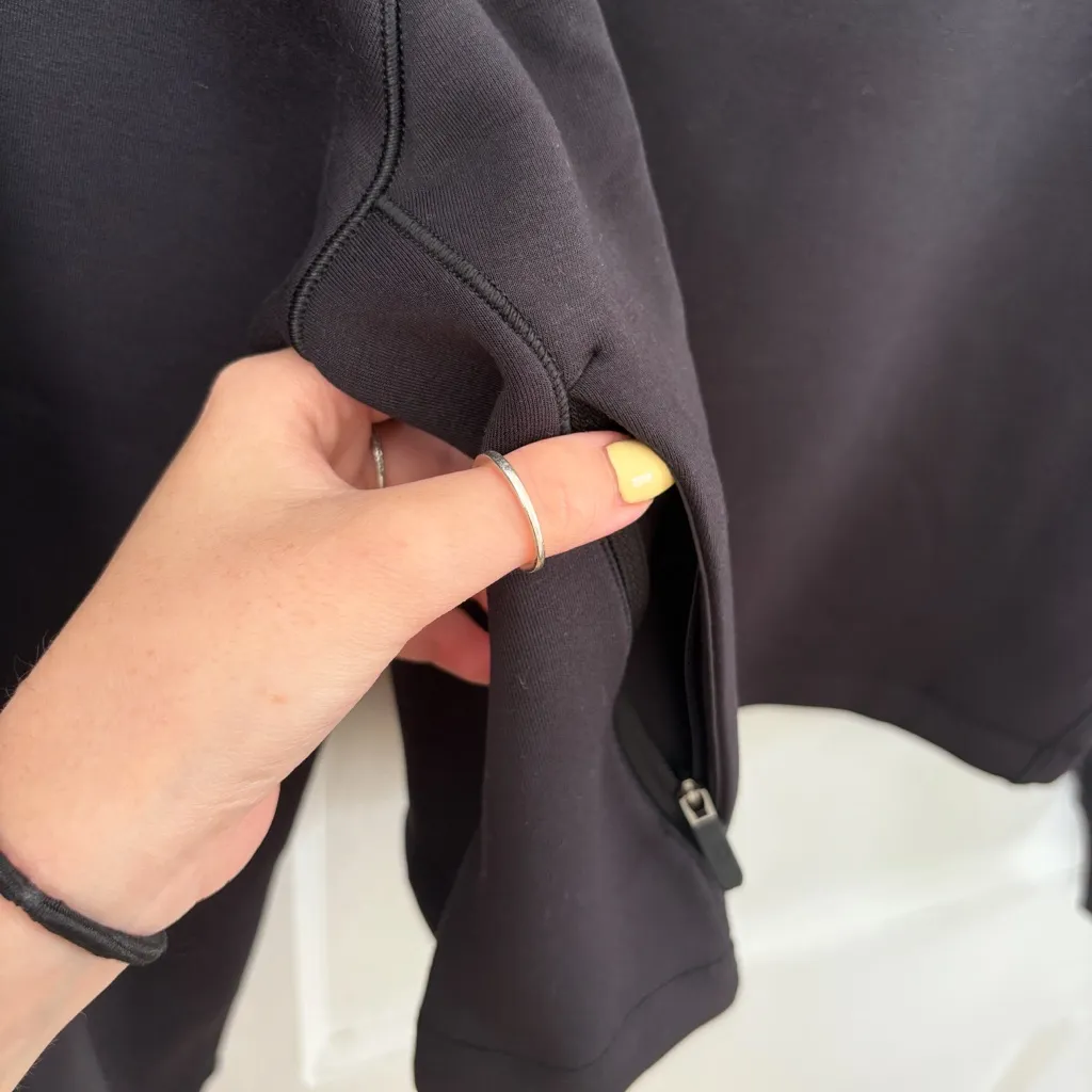 Lululemon Smooth Spacer Cropped Pullover – Black, Size 2 - Image 7