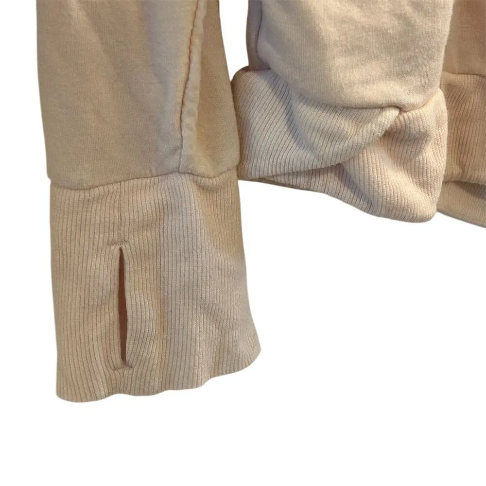 Yogalicious Women's Pink Cowl Neck Sweatshirt Size M Long Sleeve Casual - Image 5