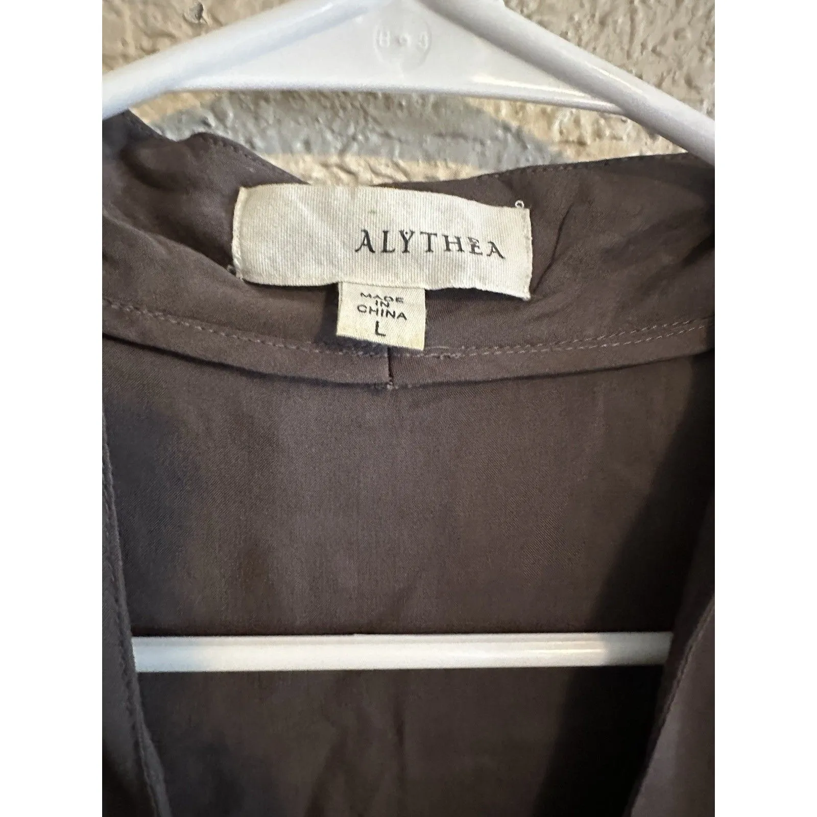 Alythea Womens‎ Y2K Babydoll Top Size L Brown Fairy Grunge Whimsigoth Ruffle - Image 3