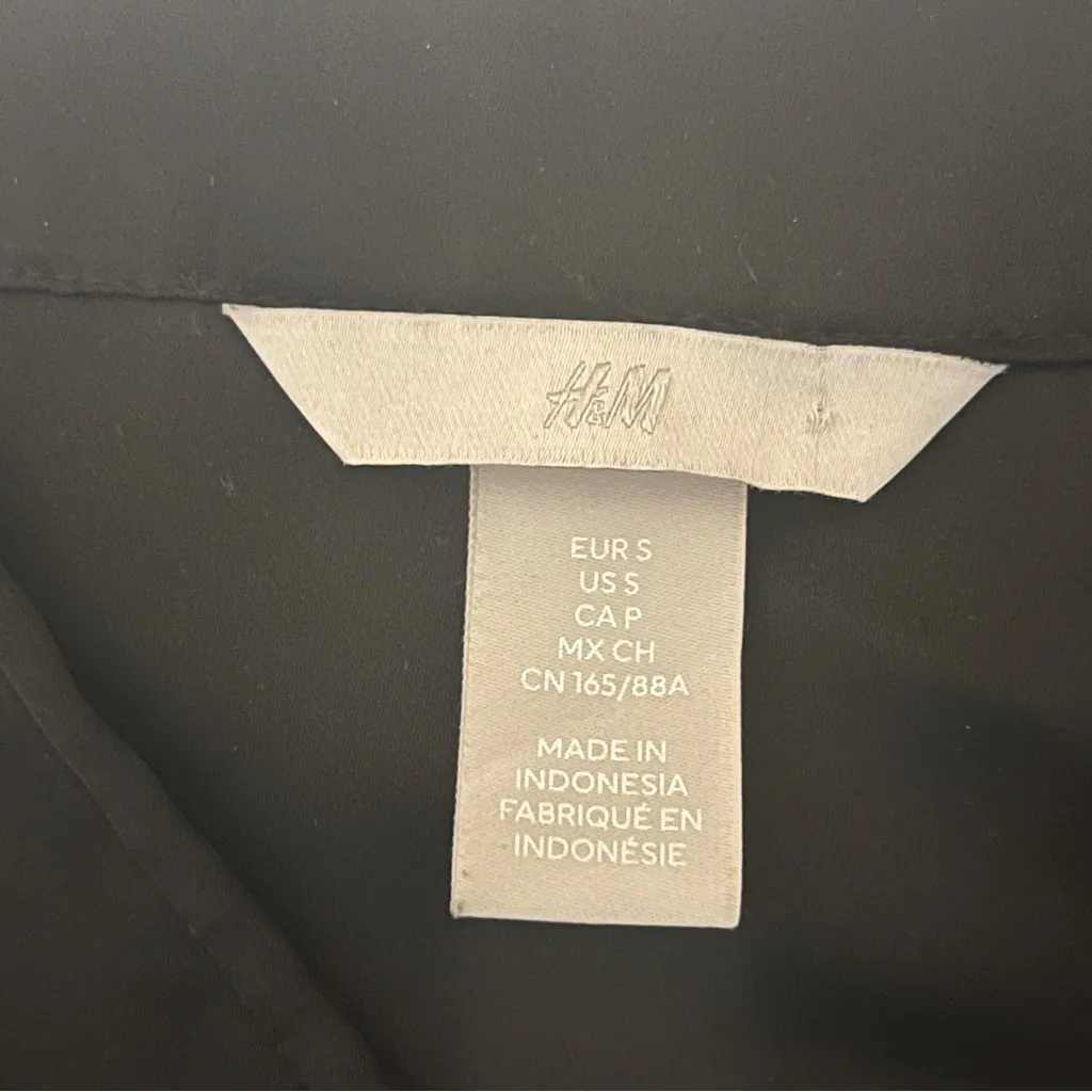 H&M Black Long Sleeve Dress - Image 6