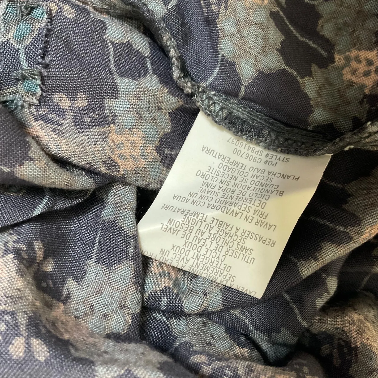 O'Neill Shawna Print Halter Mini‎ navy & pink women's dress size S - Image 9