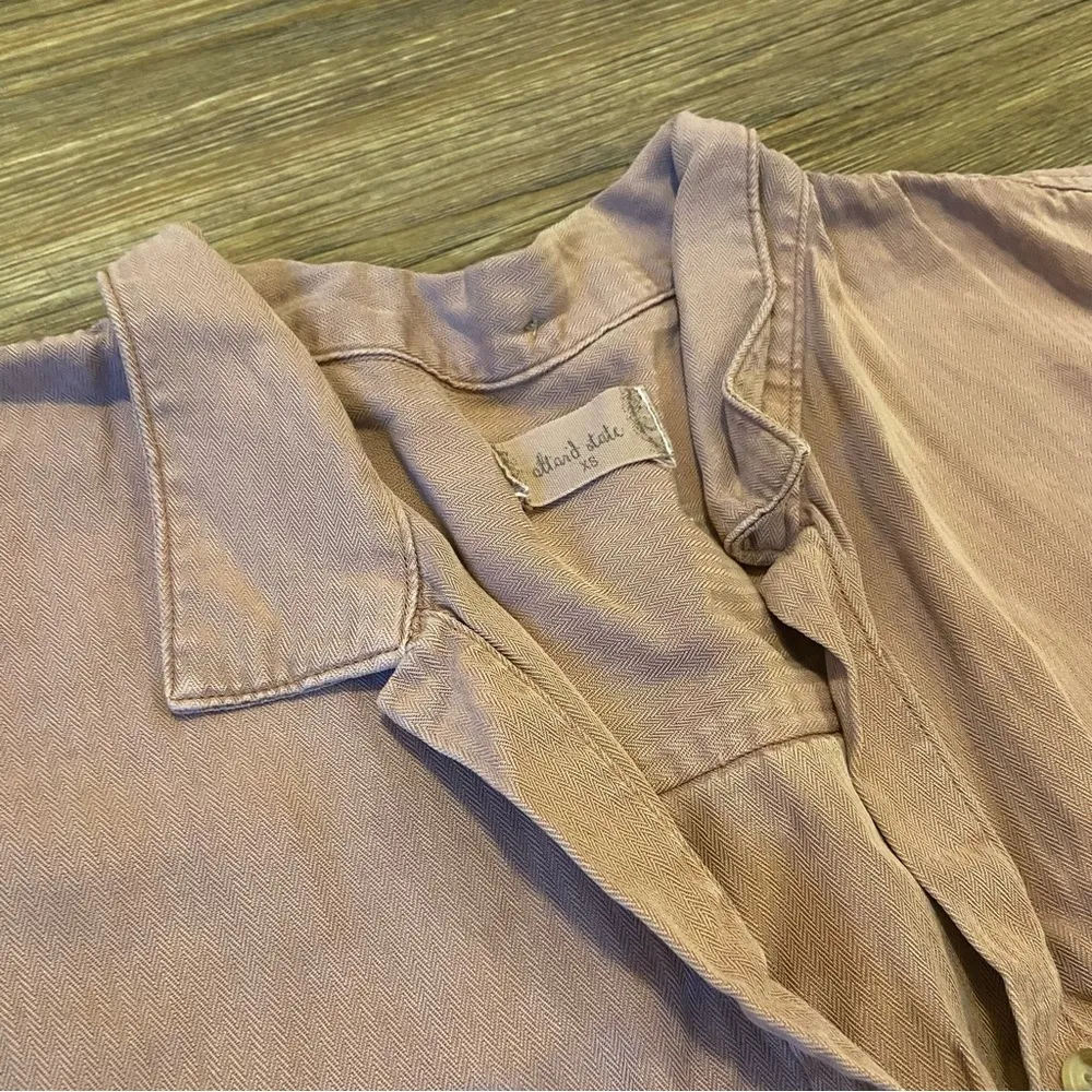 Altar'd State Casual Button Dusty Rose Shirt - Image 2