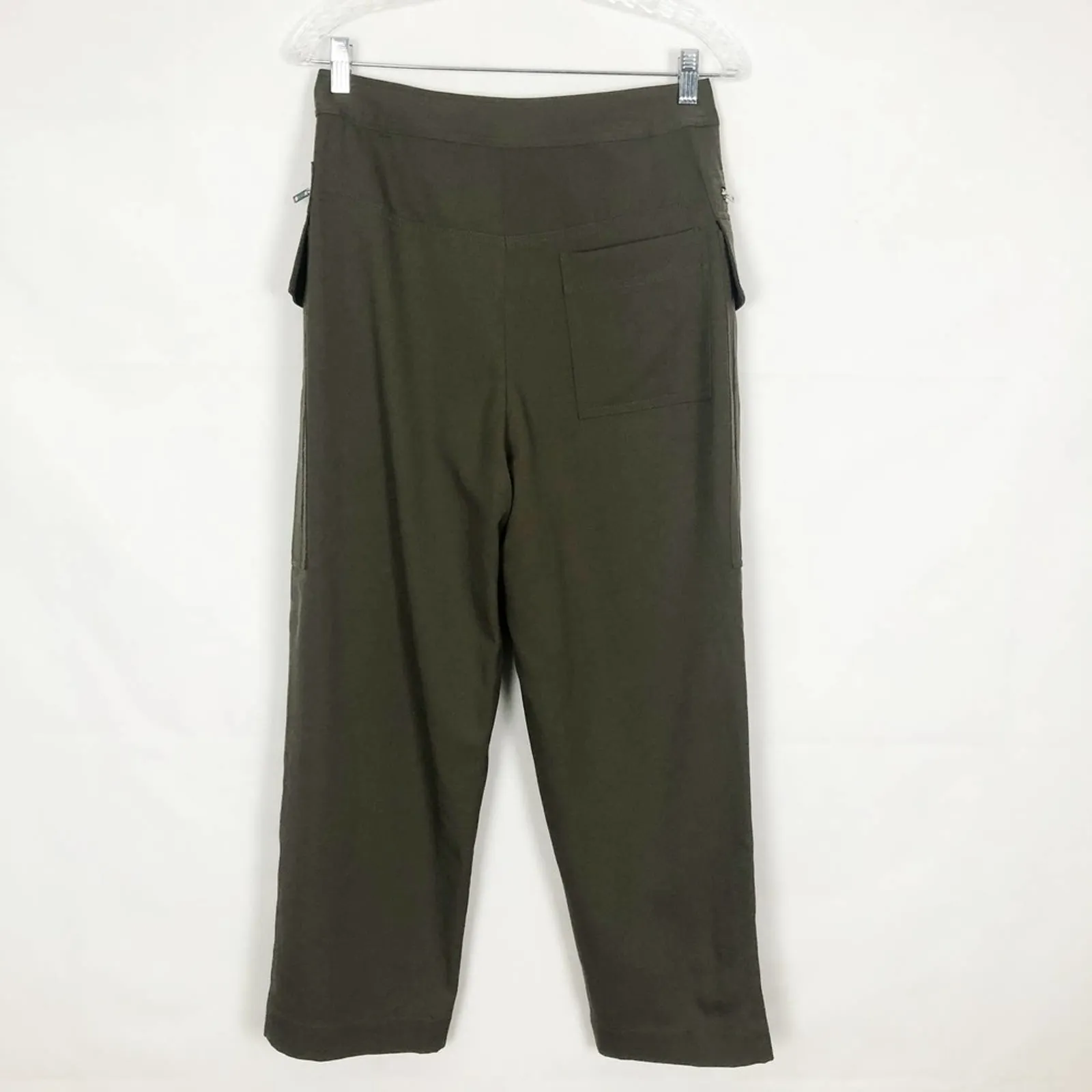 3.1 Phillip Lim 100% Wool Ankle Olive Green Women's Pants 4 - Image 7