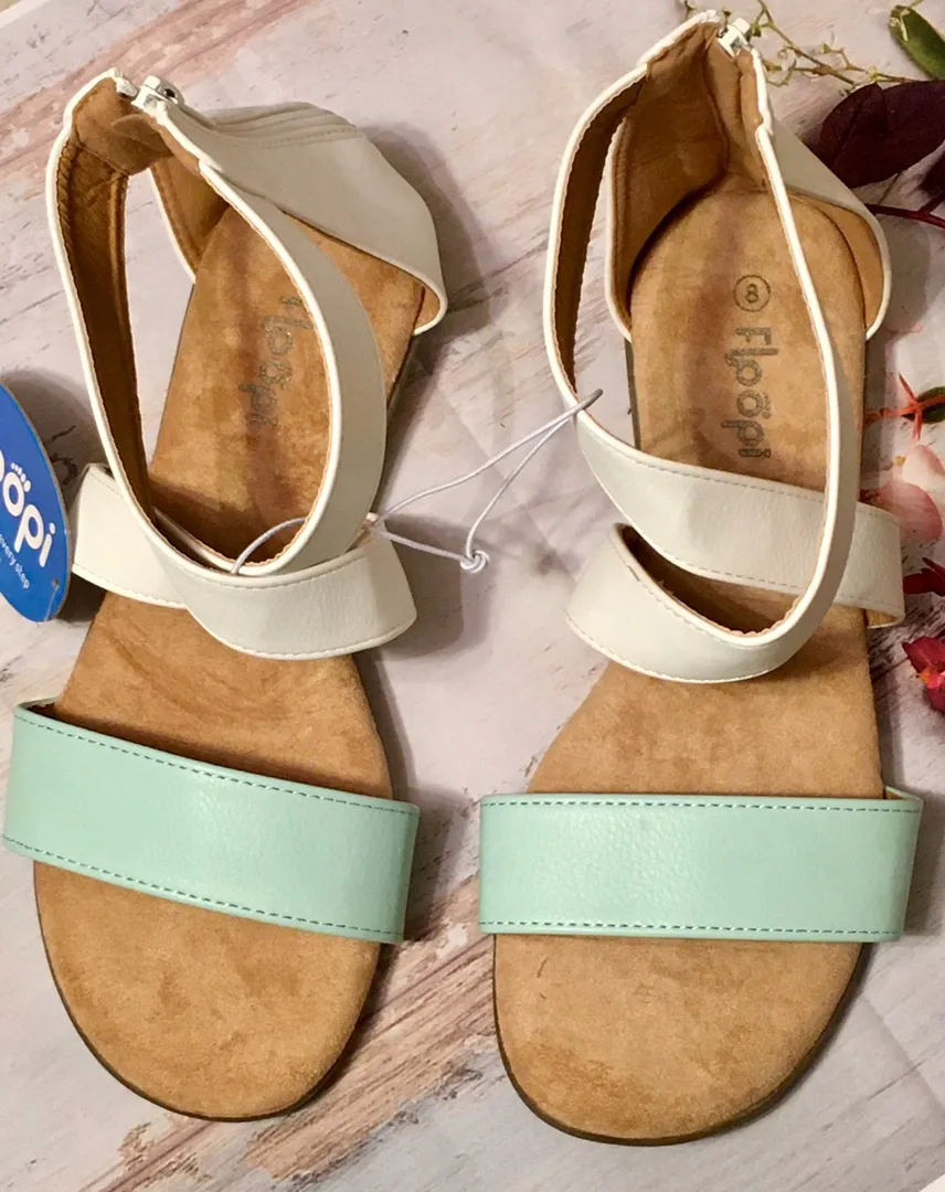 Gladiator Sandals Green Size 8 - Image 2