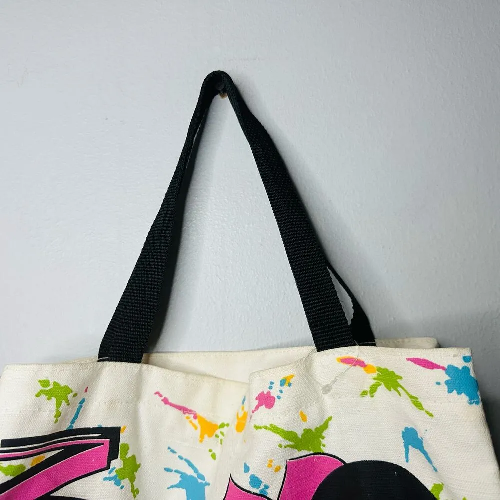 Vintage 80s 90s Disney Minnie Mouse Graphic Canvas Tote Bag - Image 6