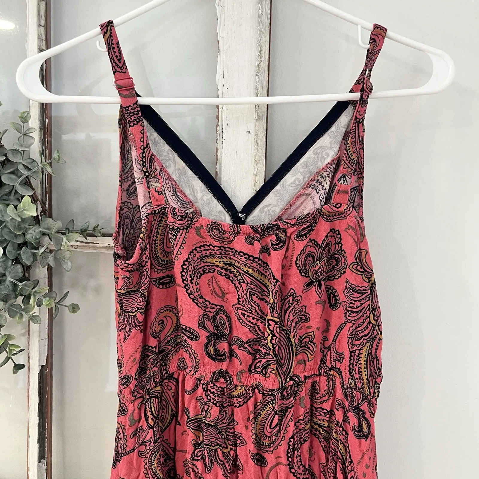 Maurice's Paisley High Low Faux Wrap V Neck Boho Midi Dress Size Small - Image 6