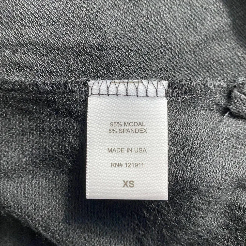 LNA Black Modal Long Sleeve Jersey Scoop‎ Neck T-Shirt Size US XS - Image 11