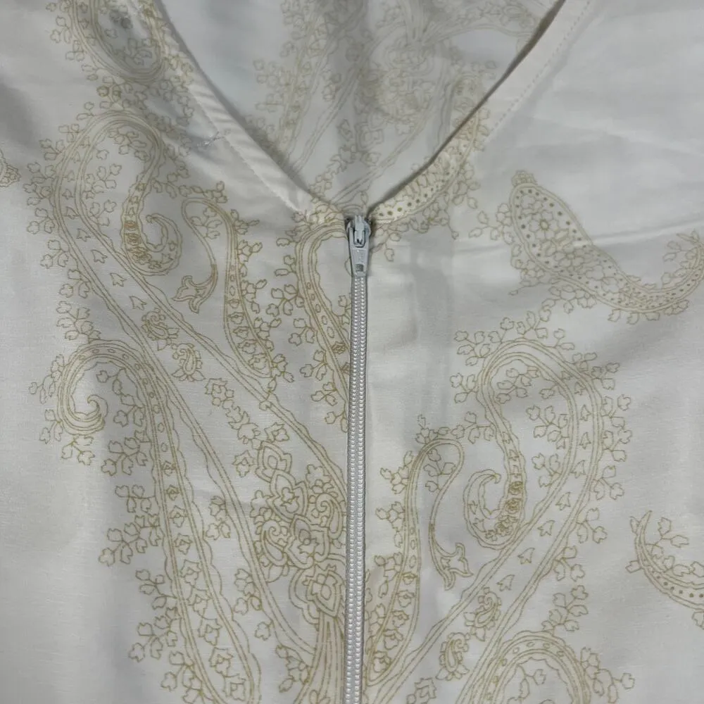 City Halo Paisley Print Playsuit Romper Size Medium Boho Festival Colorful Party Green - Image 7