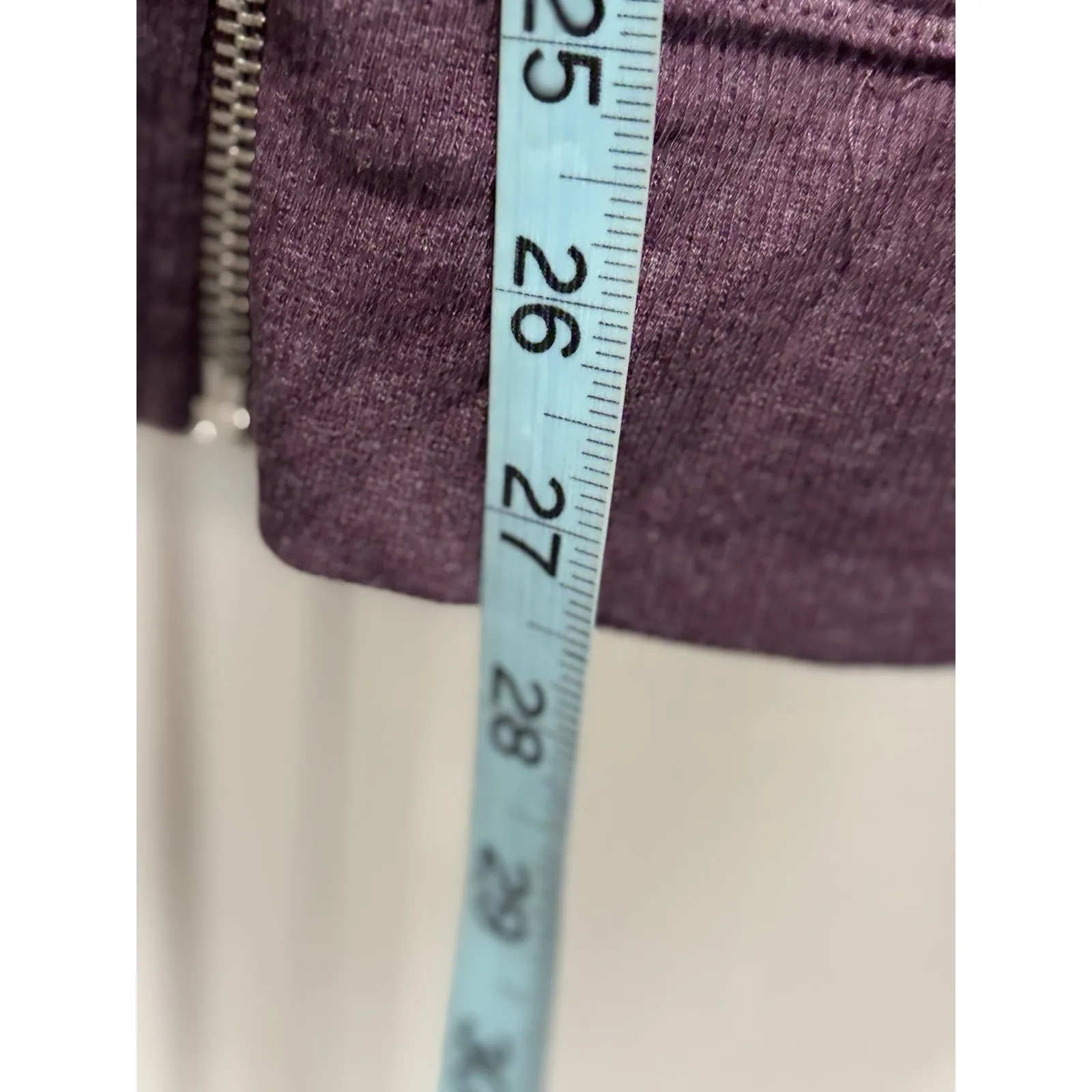 VS PINK Zip Up Size XL Long Sleeve Logo Faux Fur Hood Sequins Purple Jacket EUC - Image 5