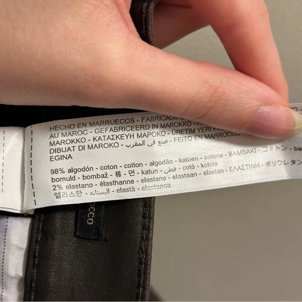 Massimo Dutti women’s high waist straight leg waxed pants size 4 - Image 15