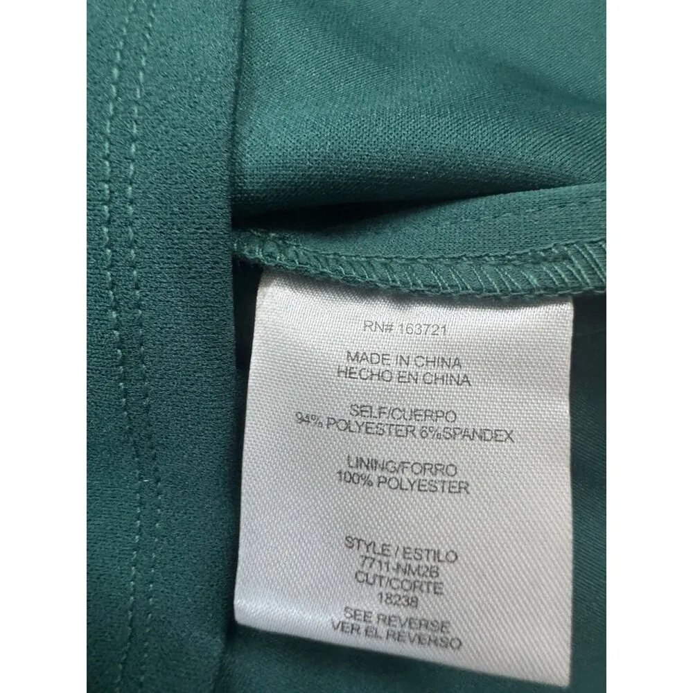 Juniors City Vibe V Neck Feather Trim Strap Cami Slip Mini Dress 7 Green - Image 5