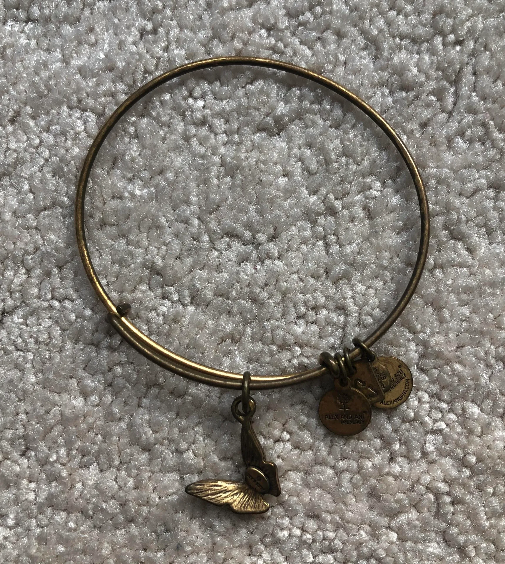 ALEX AND ANI Gold Butterfly Bangle - Image 2
