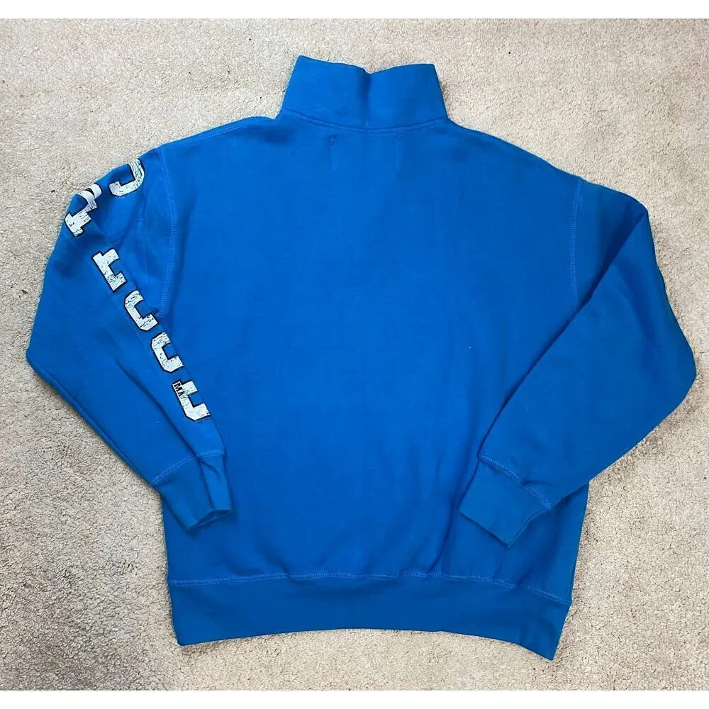 Wings Beach Outfitters Quarter Zip Cape Cod MA Sweatshirt Size M Blue Size M - Image 2