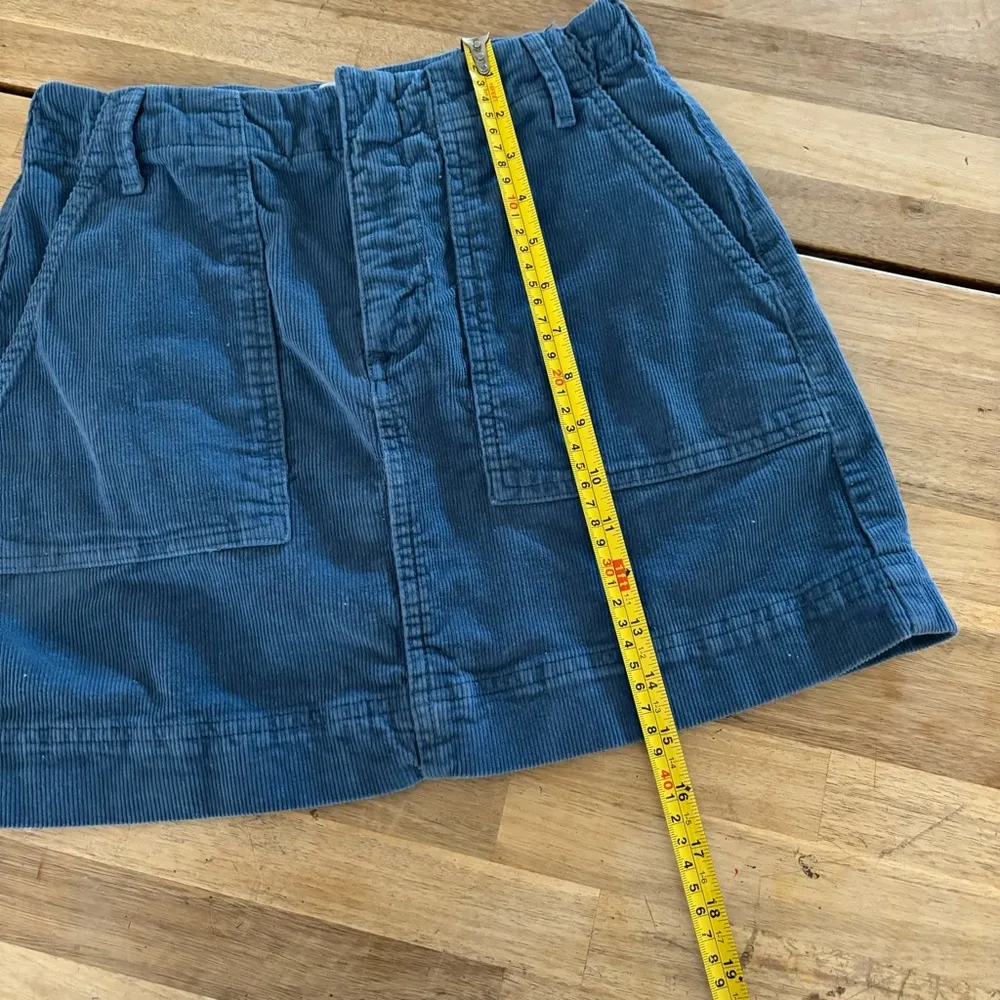 BDG Blue Corduroy Mini Skirt S - Image 4