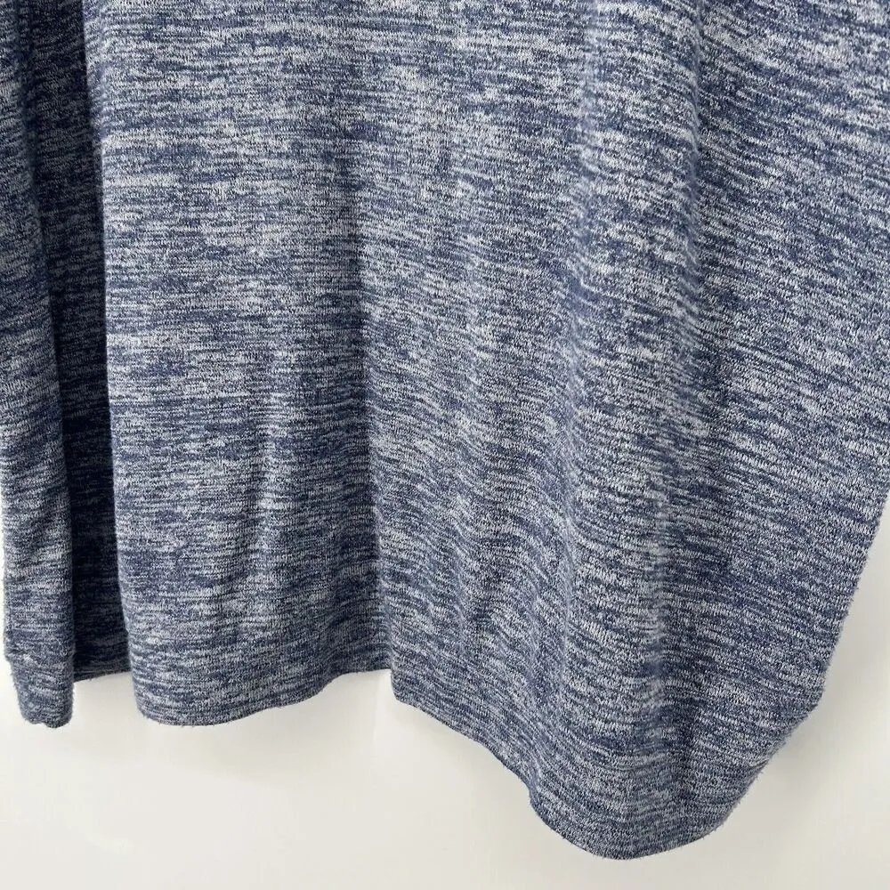 Torrid Super Soft Plush Knit Top Blue Lace Yoke 3/4 Sleeves Casual Size 5X - Image 6