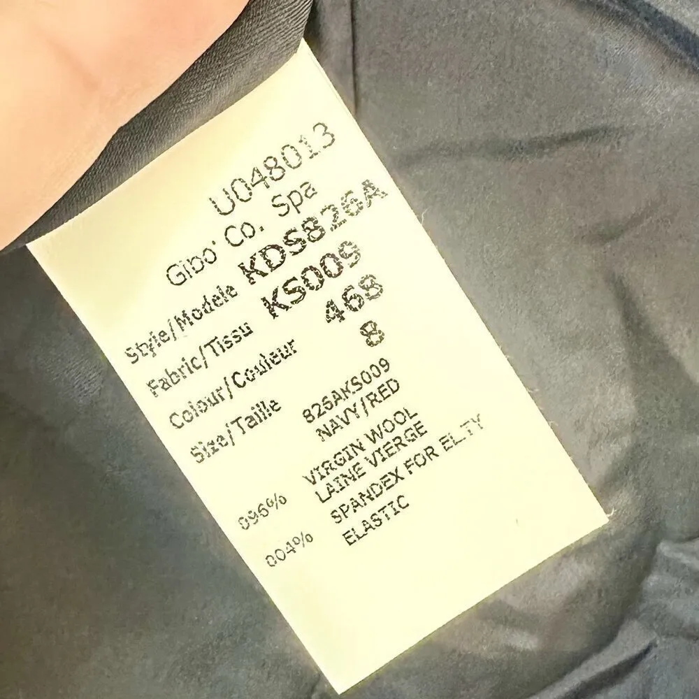 Michael Kors Navy/Red Pinstripe Blazer - Size: 8 - Image 4