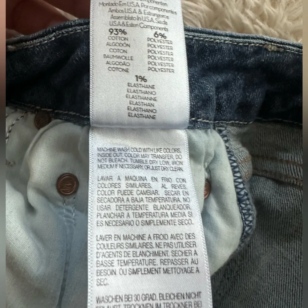 Mother Denim The Looker Crop Jeans in Switch it Up Medium Wash Skinny Size 26 Blue - Image 12