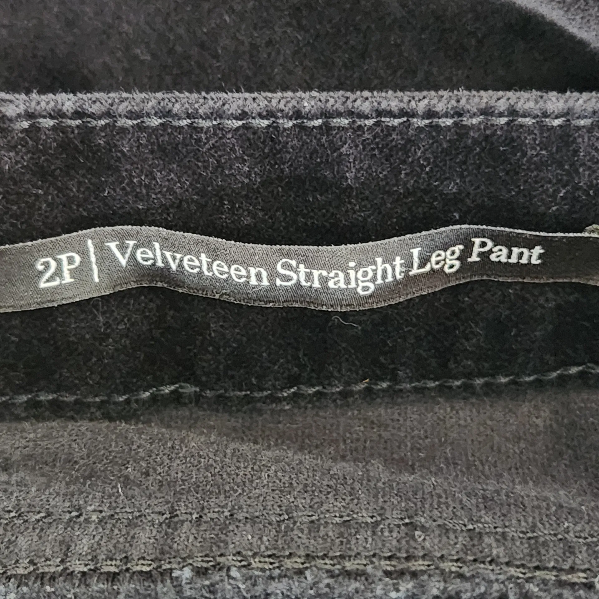 Talbots Black Velvet Pants Size 2 Petite Black Velveteen Straight Leg Pant - Image 8