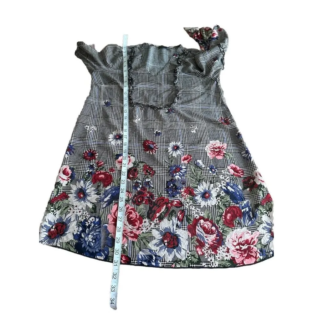 Coco+ Carmen Slip Mini Dress Floral Print Bell Sleeves Resort Wear BohoBeach S/M - Image 5