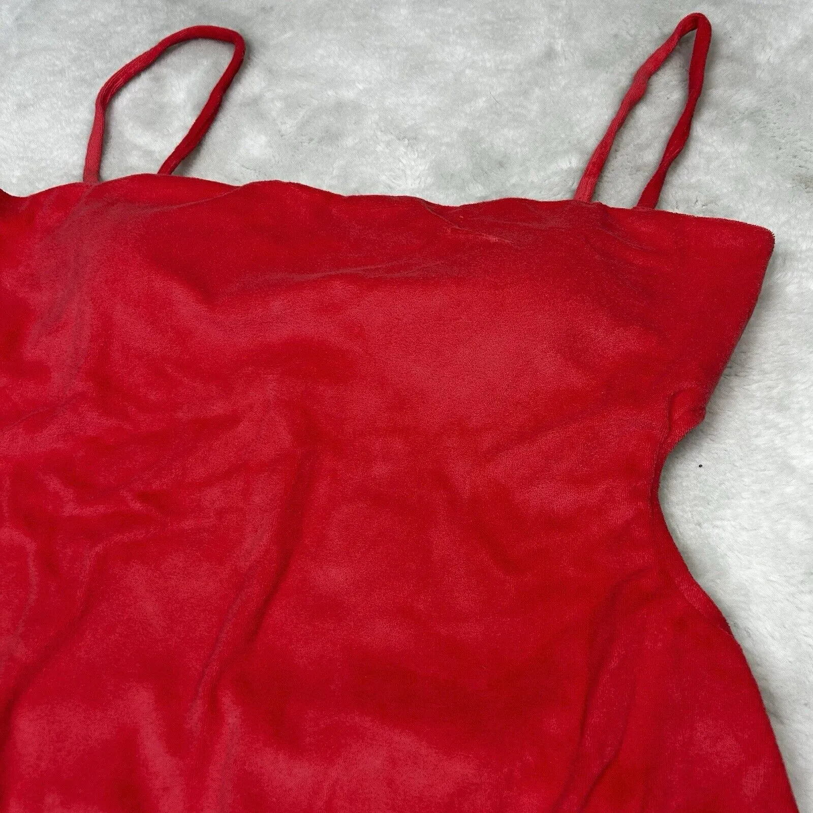 J Crew Cut Out Bandeau One Piece Swimsuit in Terry Coral Size 22 -BK548 - Image 2