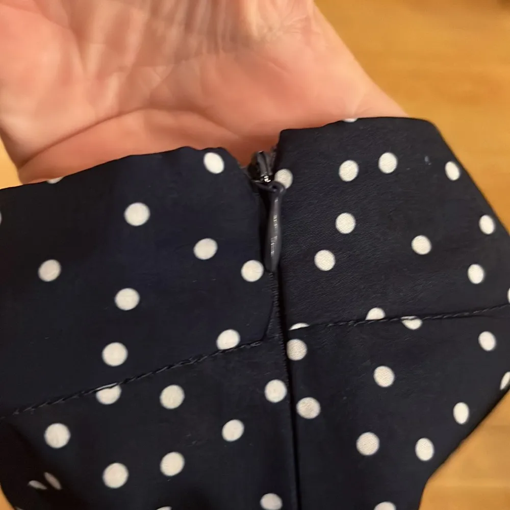 Women’s Navy Blue Polka Dot Split Side Skirt Size XL - Image 8