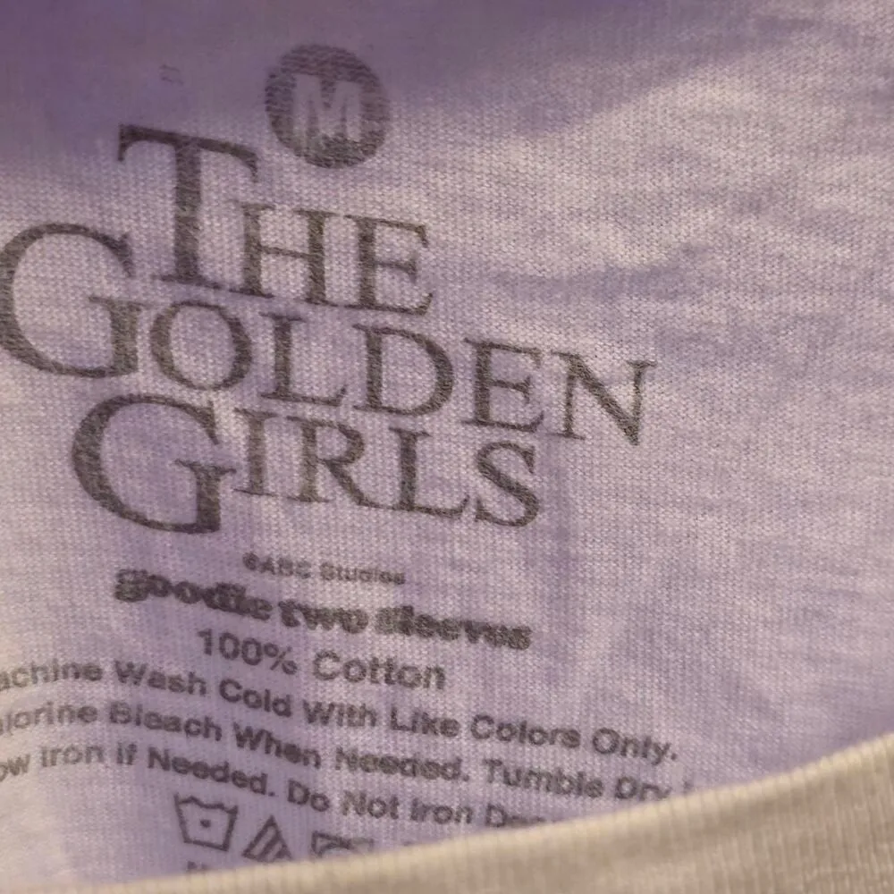 Golden Girls Women's White and Yellow T-shirt M Grandmacore 80s - Image 2