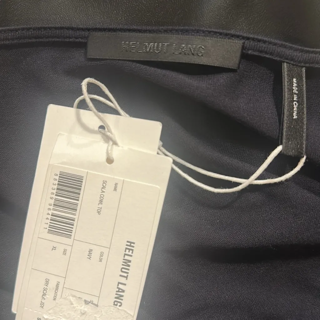 HELMUT LANG Scala draped jersey top - Image 5