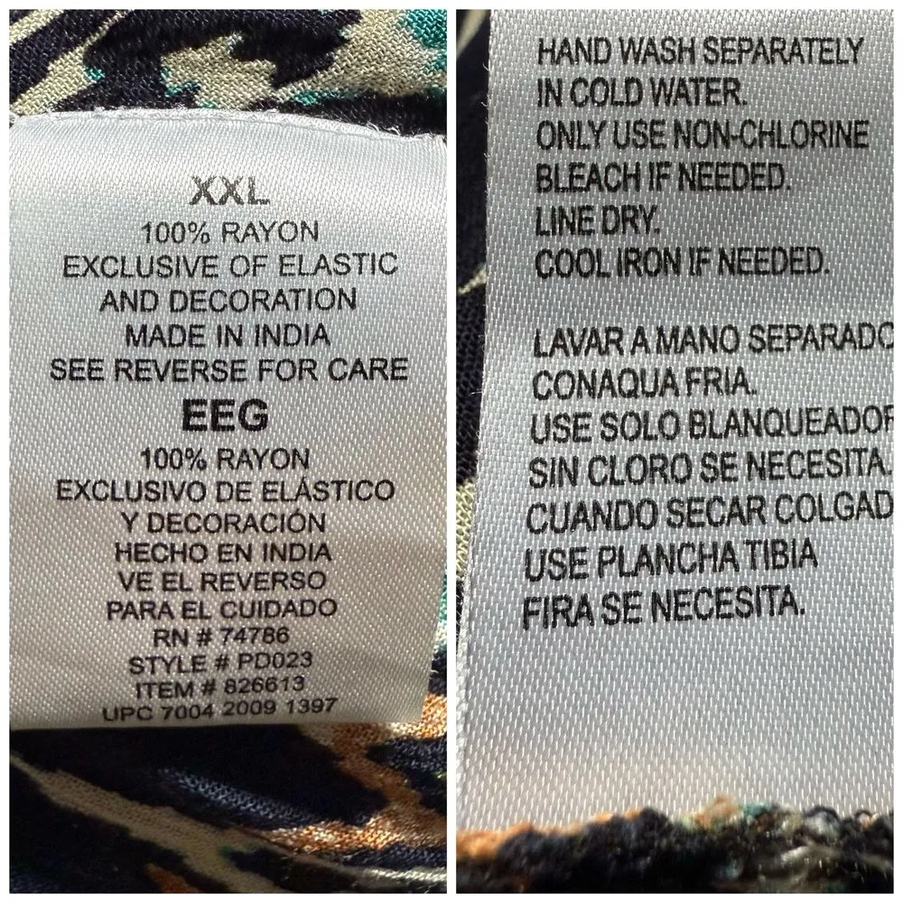 Bila Maxi Dress XXL Asymmetrical Flowy Crochet Gypsy Boho Hippie Cottage 2XL‎ - Image 7