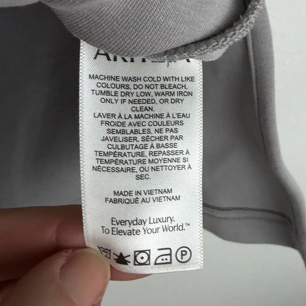 Aritzia The Group Babaton Aro T-Shirt Womens Size 2 Med Gray Athleisure Oversize - Image 8