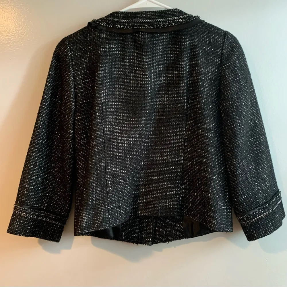 Halogen Tweed Wool Blend Blazer Size Small - Image 7