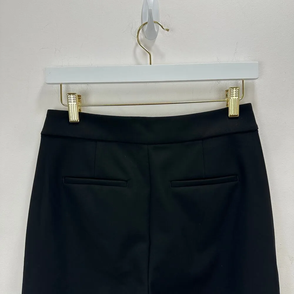 J.Crew Tall Kate Straight Leg Pant Four Season Stretch Black Classic US 0T NWT - Image 9