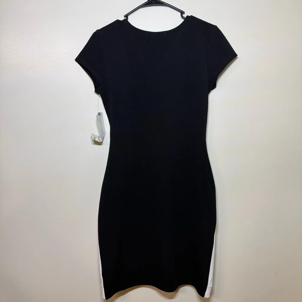 Almost Famous Black and White Mini Dress - Image 2