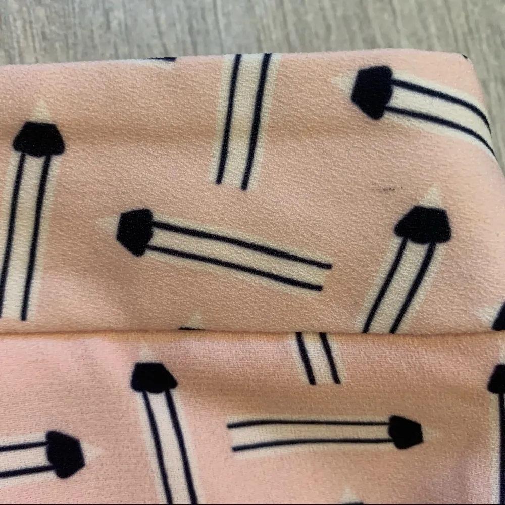 Ted Baker Pink Black White Lulie Crossover Tulip Hem Colour By Number Sk… - Image 14