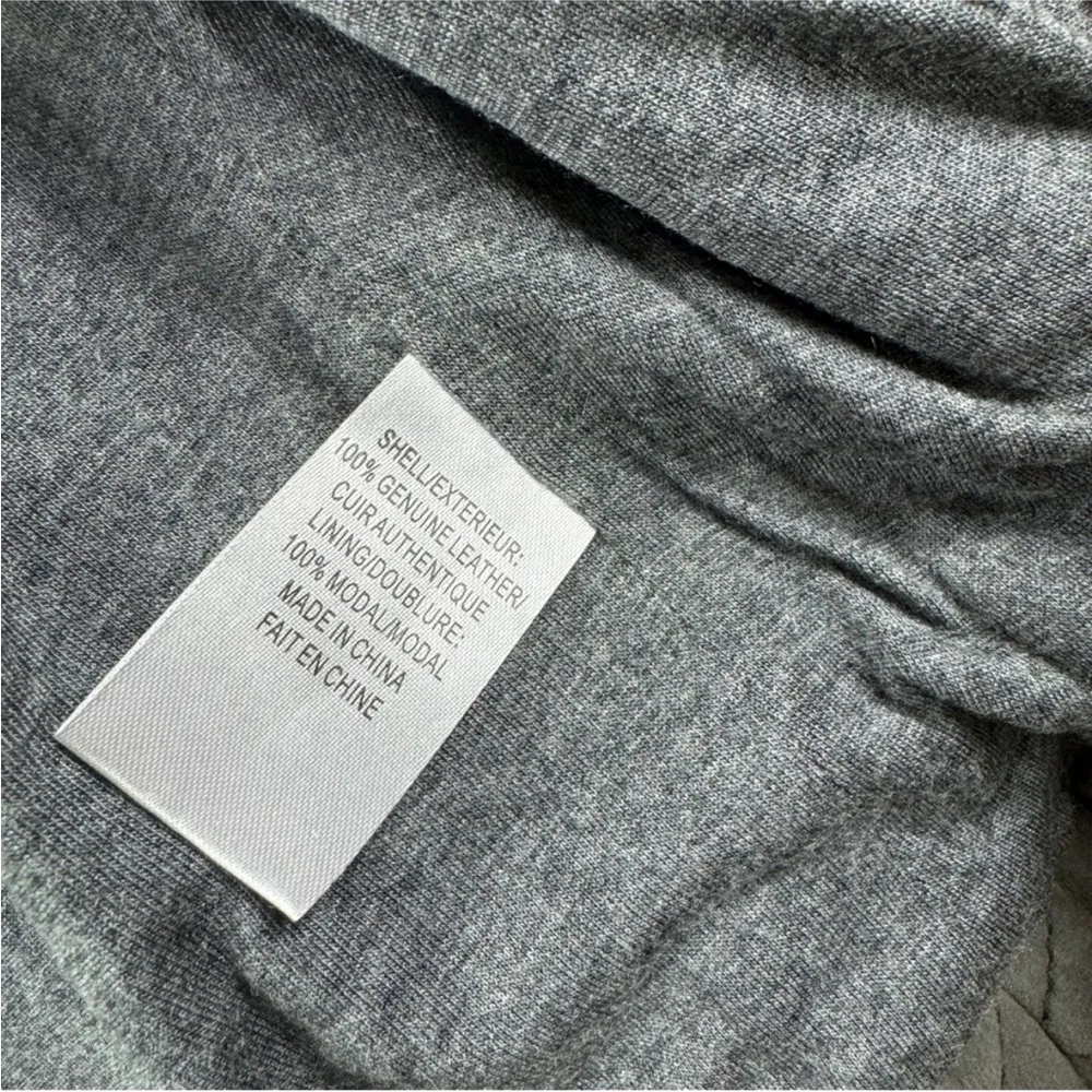 Haute Hippie Chain Quilted genuine leather Jacket in gray/ carbon XS - Image 10