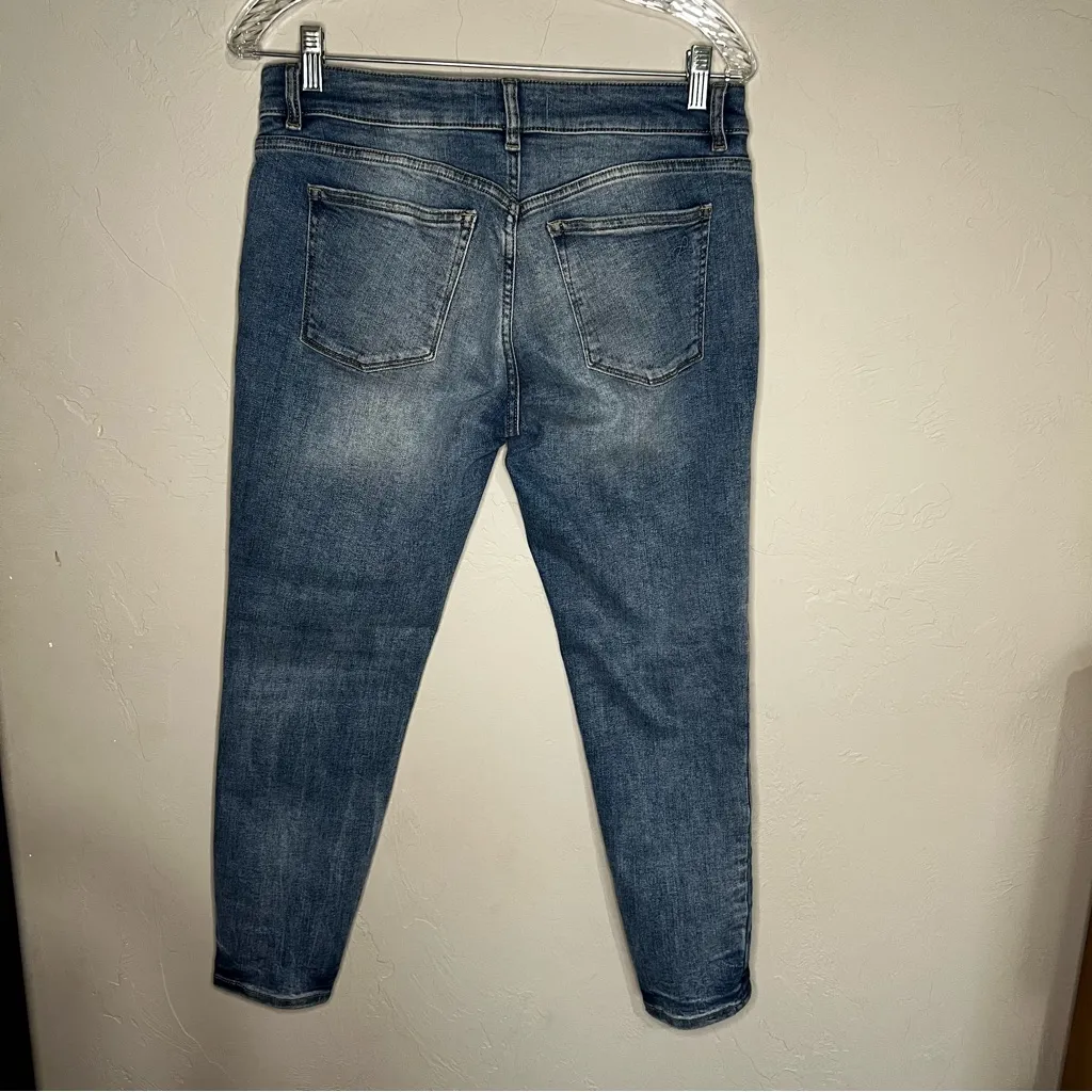 DL1961 Florence Instasculpt Crop Belmont Skinny Mixed Denim Jeans - Image 11
