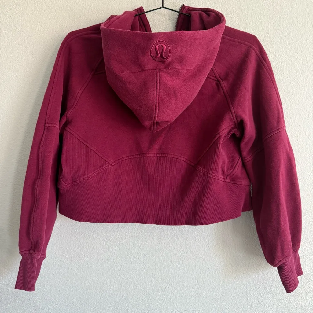 Lululemon Scuba Oversized Full-Zip Hoodie in Deep Luxe. Size XS - Image 5