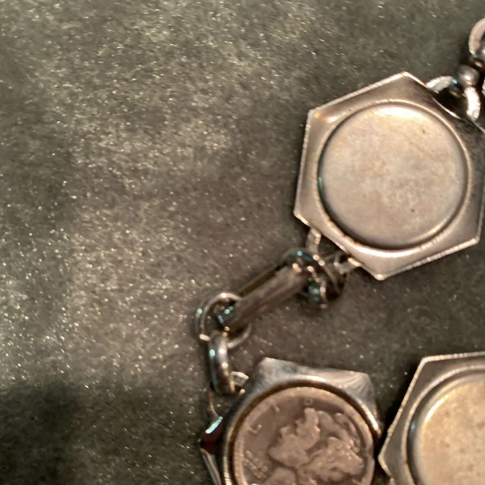 #406 BOUTIQUE COIN Silver Bracelet - Image 8